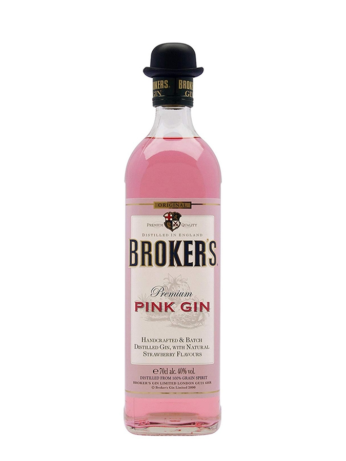 BROKER\'S Pink Gin 40% Whisky Maison England - - 0.7 - du