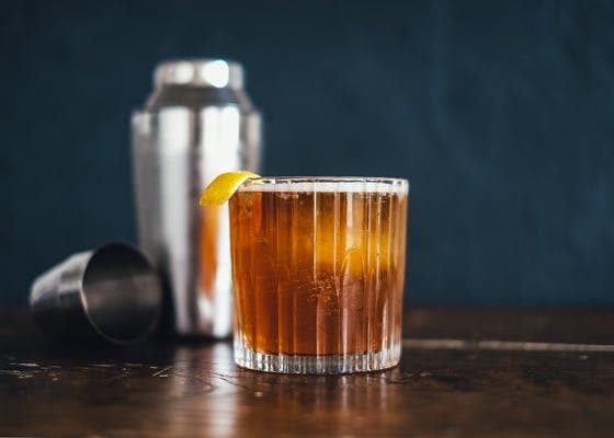 rum sour cocktail