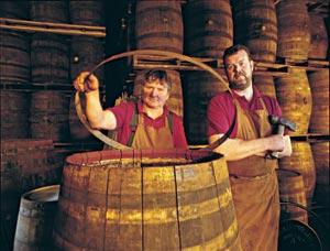 Fûts de la distillerie Bushmill's