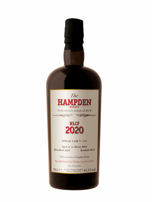 HAMPDEN 3 ans 2020 Single Cask HLCF Lustau #330 Whisky Live Paris 2023 : 64983 image