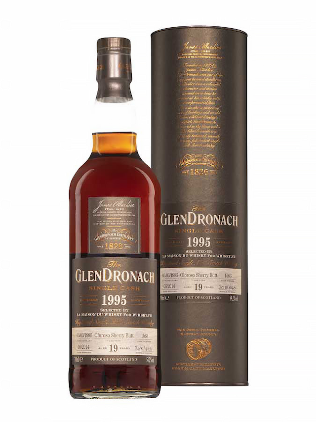 GLENDRONACH 19 ans 1995 Oloroso Single Cask Whisky.fr